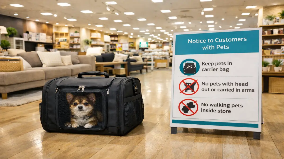 ニトリ ペット同伴は可能？入店条件と断られるケースを解説