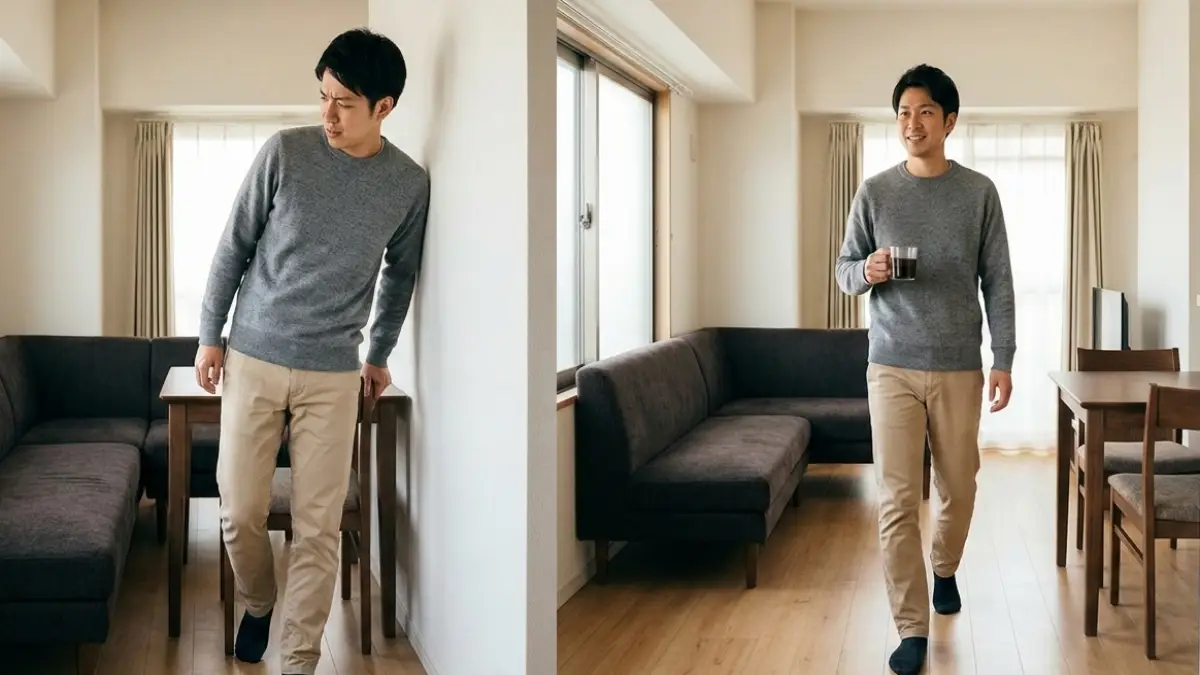 動線が詰まるレイアウト例 1LDKカウンターキッチン家配置の通路が狭い失敗例