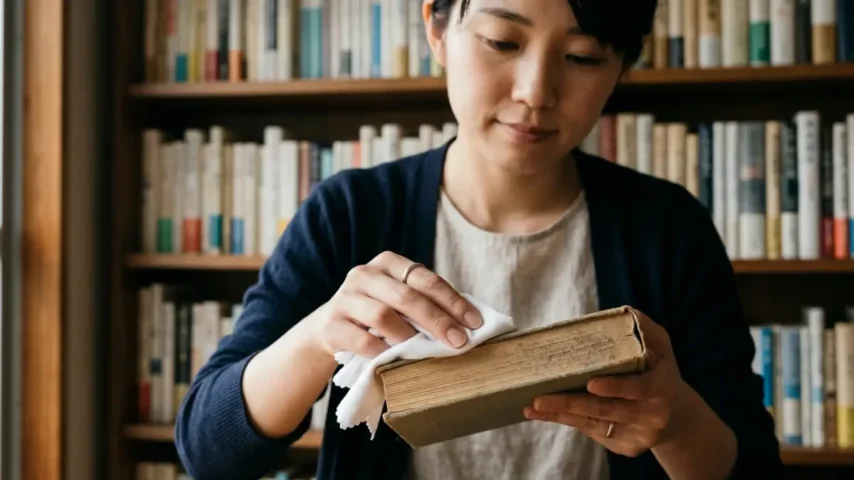 本のホコリの取り方 本棚 掃除 本のホコリをやさしく取る方法