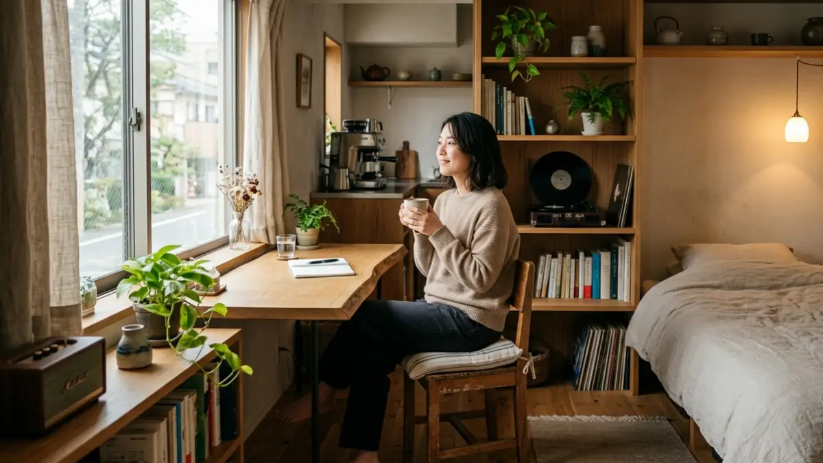 カフェ風部屋作り ワンルームはこれで解決 6畳でも失敗しない作り方