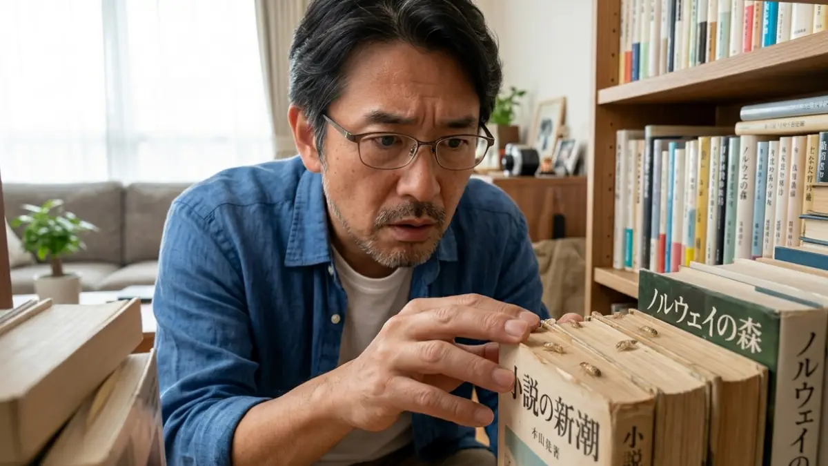本棚で虫を見つけたときの確認ポイント 本棚 虫 見つけた 状態 チェック