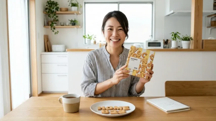 IKEA KAFFEREPアルファベットビスケット IKEAアルファベットクッキー KAFFEREPビスケットのパッケージ