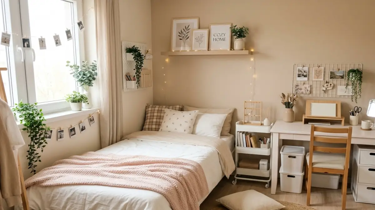 100均で作る10代女子のおしゃれ部屋イメージ 100均アイテムで作った10代女子向けのおしゃれな部屋イメージ