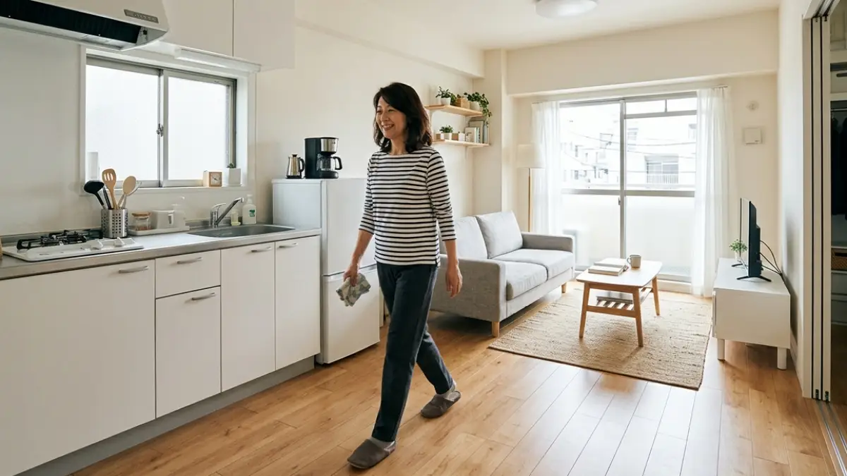 50代女性 一人暮らし 間取りと動線 50代女性 一人暮らし 間取り 1LDK 動線が良い部屋