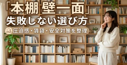 本棚 壁 一面で失敗しない選び方 圧迫感・賃貸・安全対策を整理