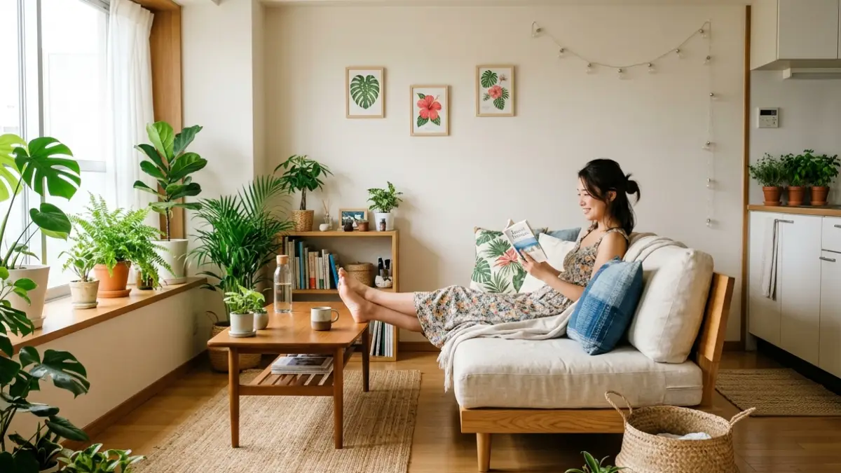 ハワイアン 部屋 一人暮らしのコツ ハワイアン 部屋作り 一人暮らしの部屋イメージ