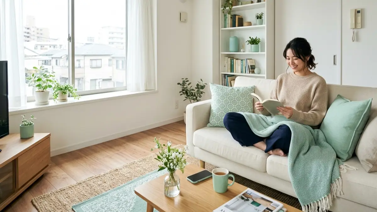 一人暮らしインテリア ミント グリーンは少量使いが正解