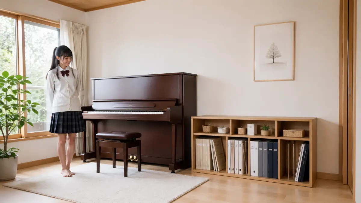 本棚 ピアノの転倒防止と耐荷重を意識した安全収納