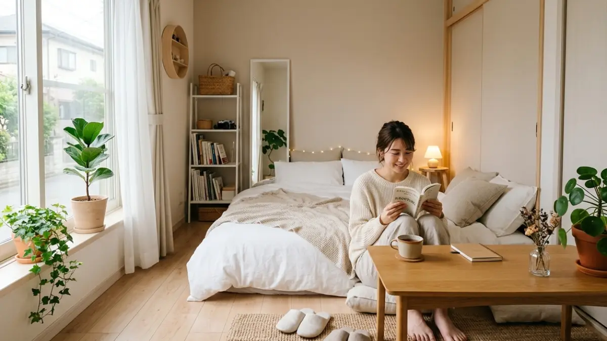 おしゃれな部屋作り女子6畳で整えた約2.6m×3.5mの部屋レイアウト