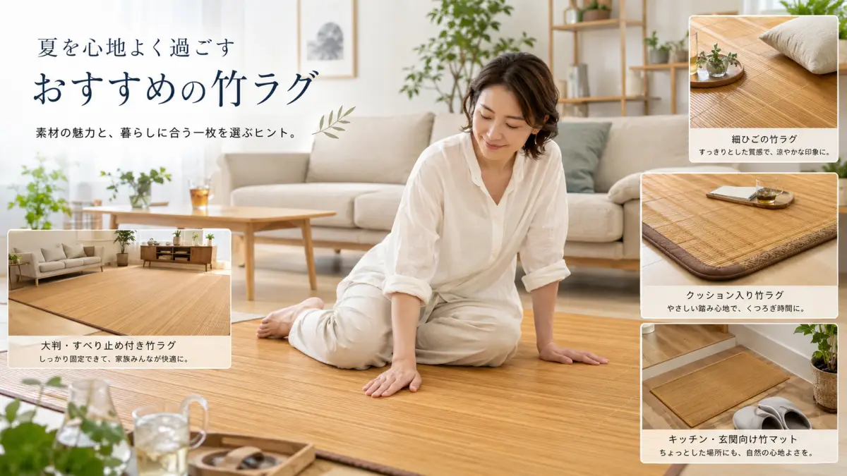 竹ラグささくれが不安な人向けのおすすめ竹ラグ比較