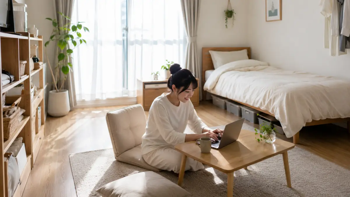ソファがいらない人の特徴がわかるソファなしの一人暮らし部屋