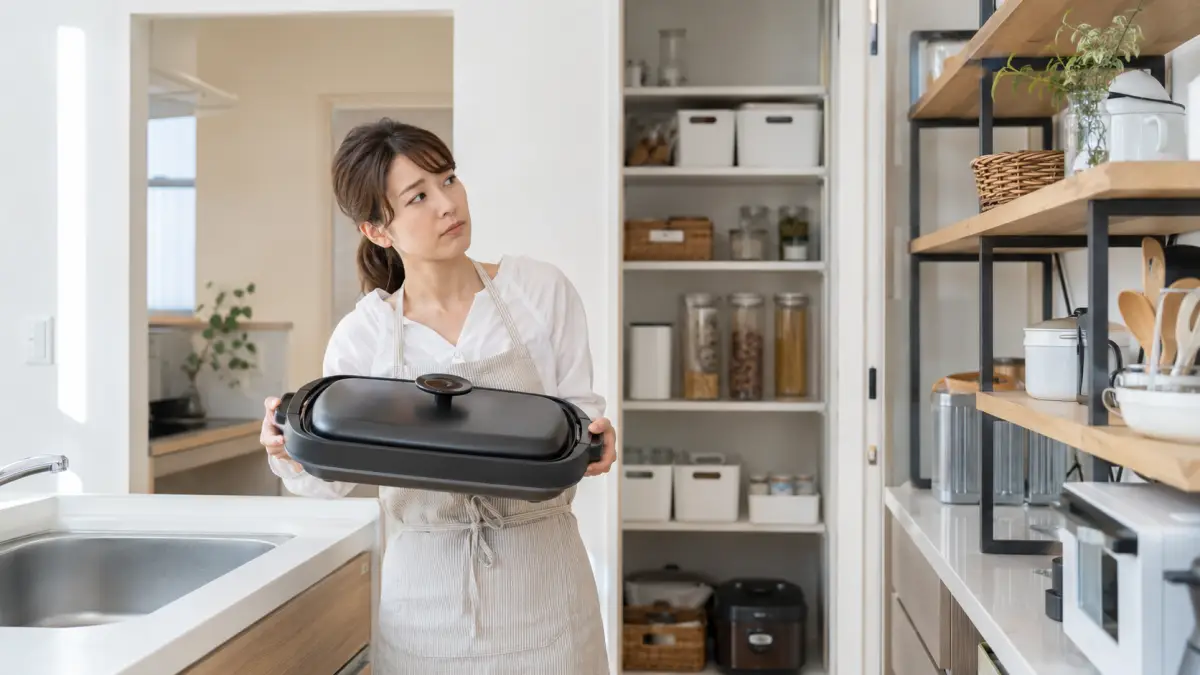 ホットプレート収納アイデアの正解はこれ 頻度で決める活用術