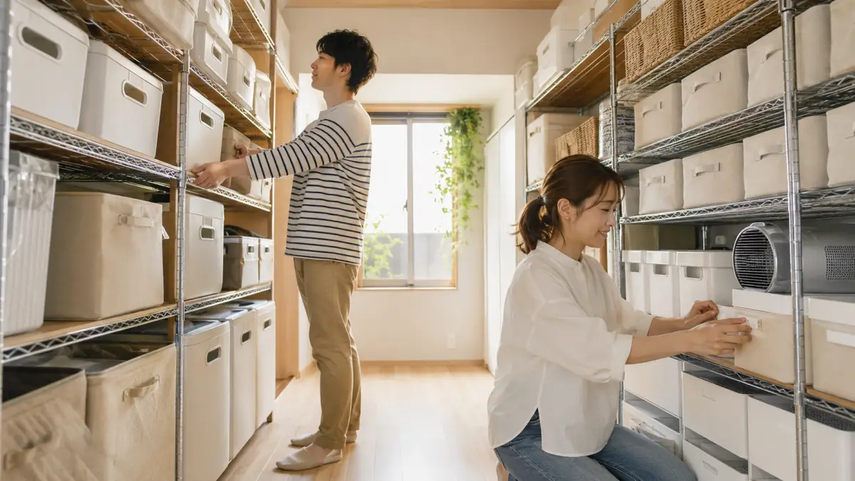 物置部屋収納アイデアの正解はこれ 分類が鍵の活用術