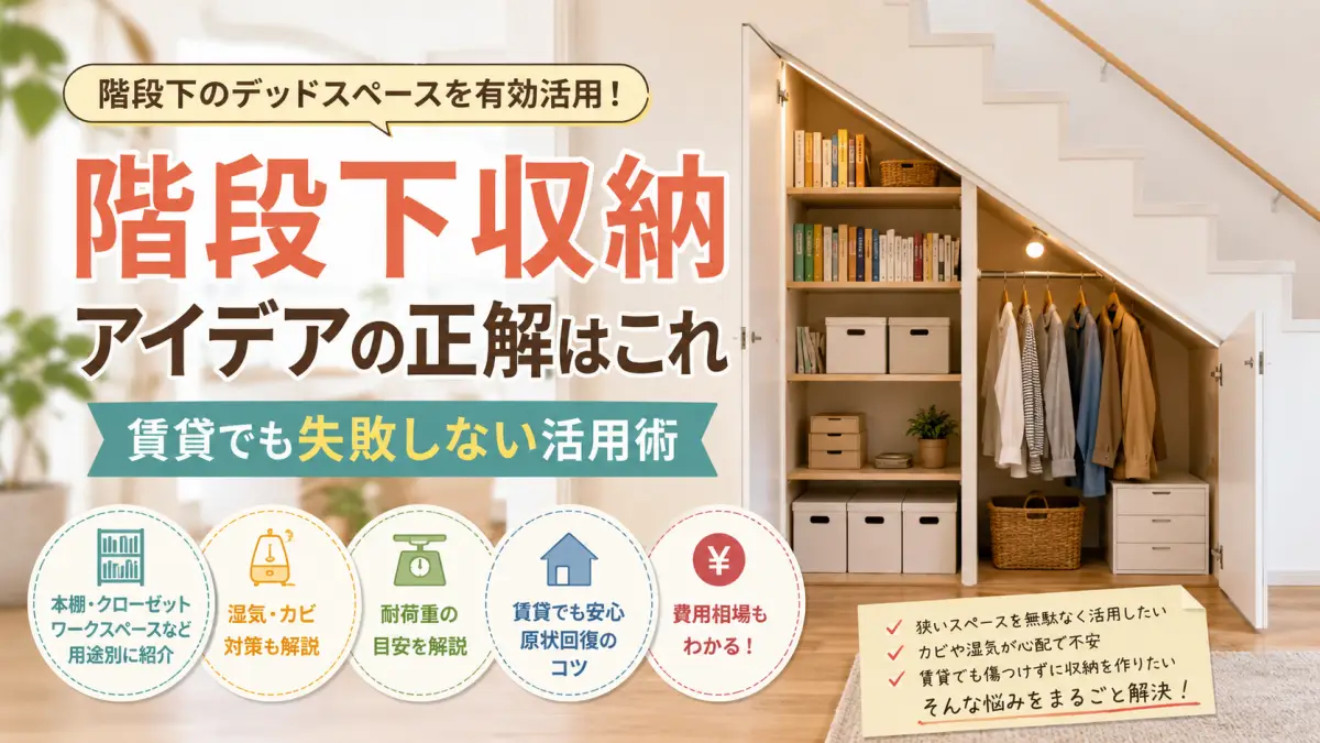 階段下収納アイデアの正解はこれ 賃貸でも失敗しない活用術