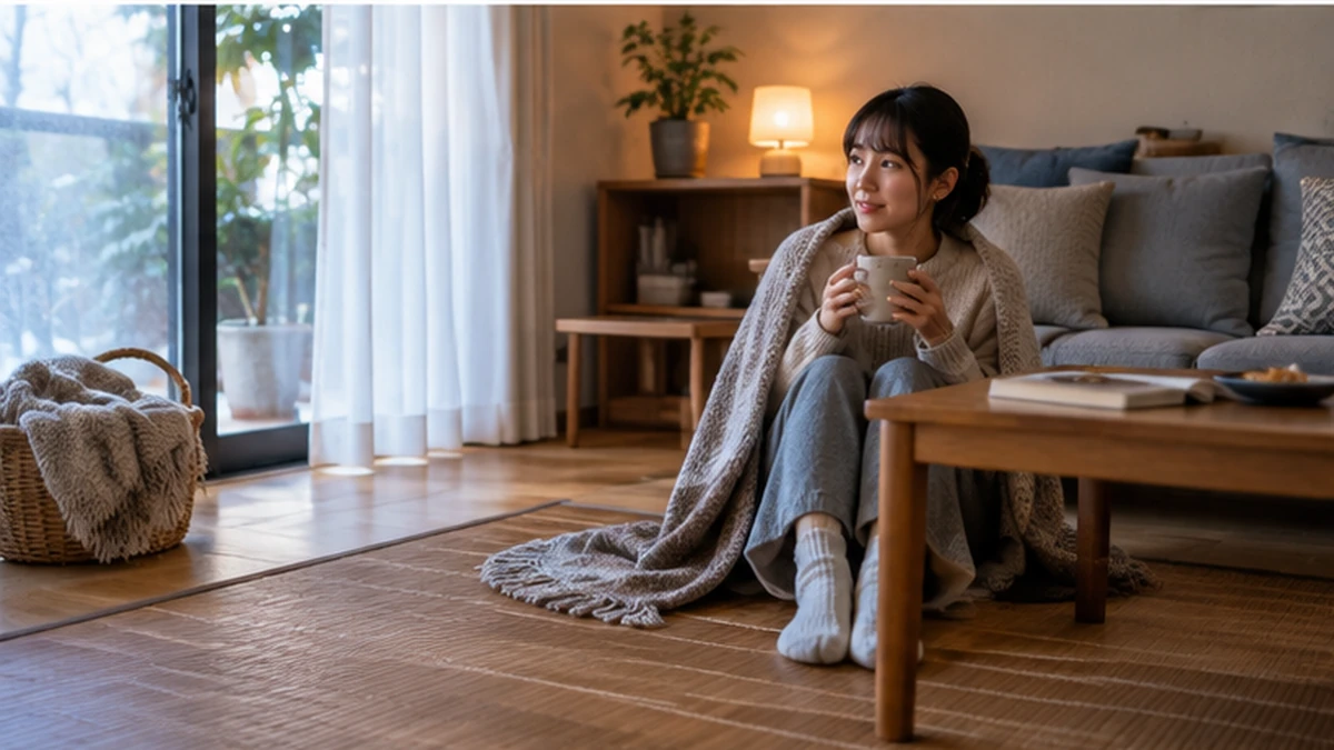 竹ラグは冬に寒い？床からの冷えと寒さ対策