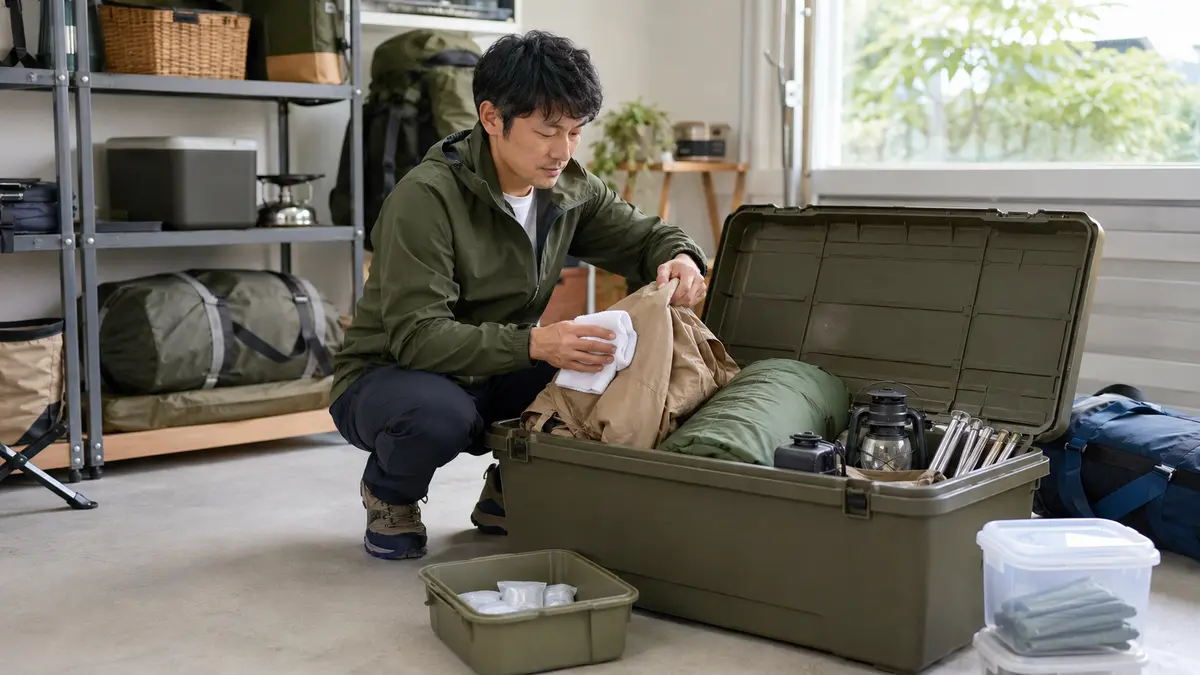 キャンプ用品収納 虫対策の正解はこれ 原因と乾燥・分別収納の方法